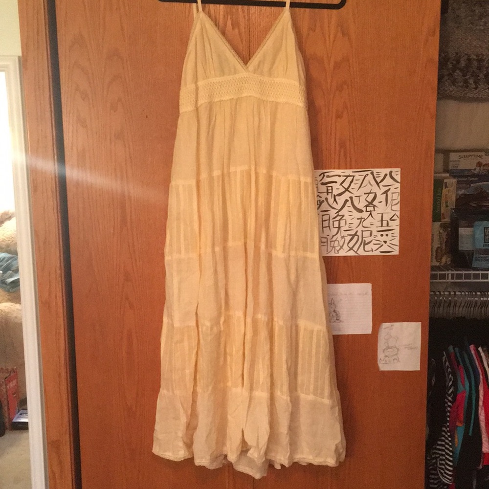 Pastel Yellow Maxi Dress